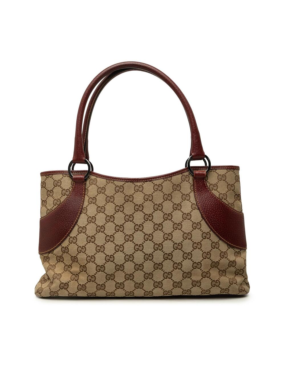 Gucci Gg Canvas Tote Pre-Loved Beige #344693G49B
